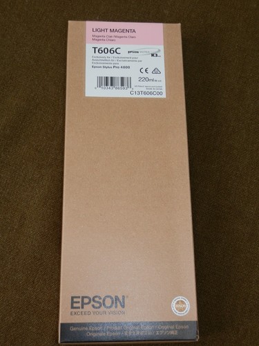 Genuine Epson T606C Light Magenta Ink Cartridge -- Date: 2018 - 第 1/2 張圖片
