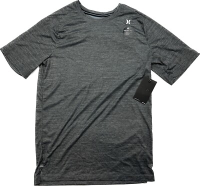 Hurley Quick Dry Icon Print Dri-FIT Surf Rashguard Shirt With UPF