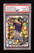 Jarred Kelenic Signed 2019 Bowman Chrome Prospects Atomic Refractors #BCP13 RC (