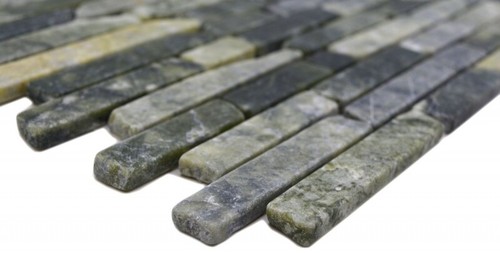 Handmuster Naturstein Mosaikfliesen Marmor grün matt Wand Boden Küche Bad Dusche - 第 1/5 張圖片