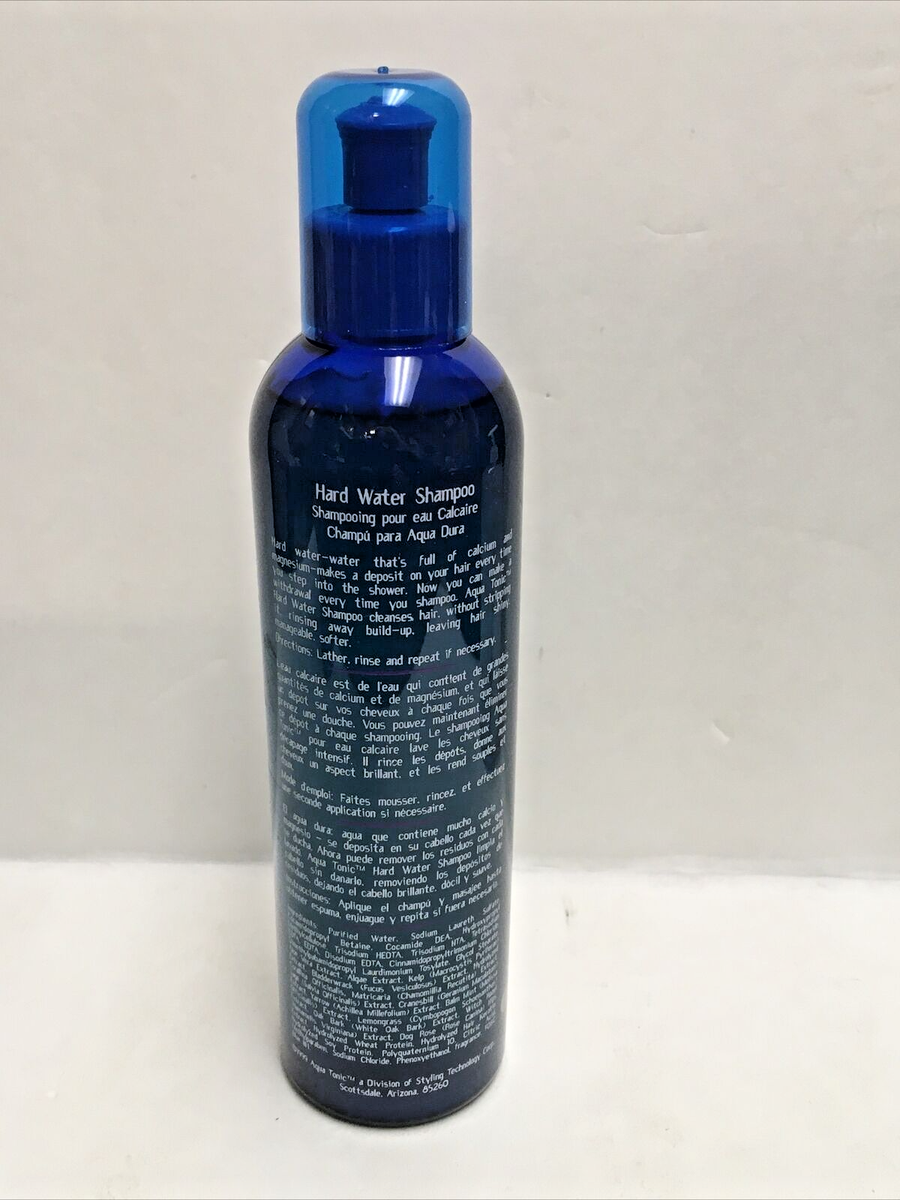AQUA TONIC PURE & NATURAL HAIR SYSTEM HARD WATER SHAMPOO NEW 8 FL