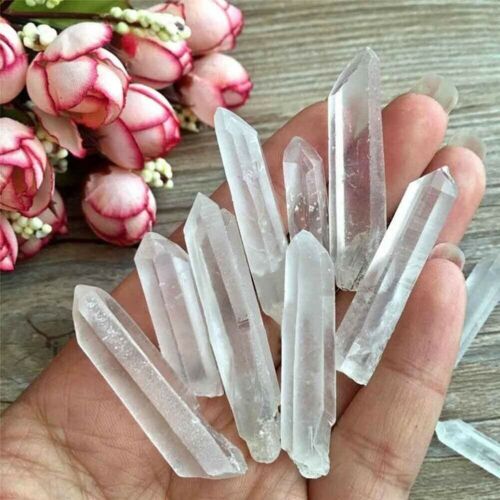 100g Lot Tibet Natural Clear Quartz Crystal Points Terminated Wand Specimen - Picture 4 of 9