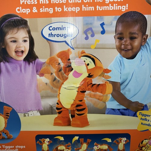Disney Tumble Time Tigger Interactive 12" Cartwheel Fisher Price New In Box - Picture 3 of 3