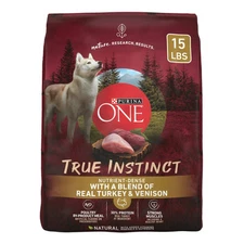 Purina One True Instinct Dry Dog Food for Adult Dogs, High Protein Real Turkey &