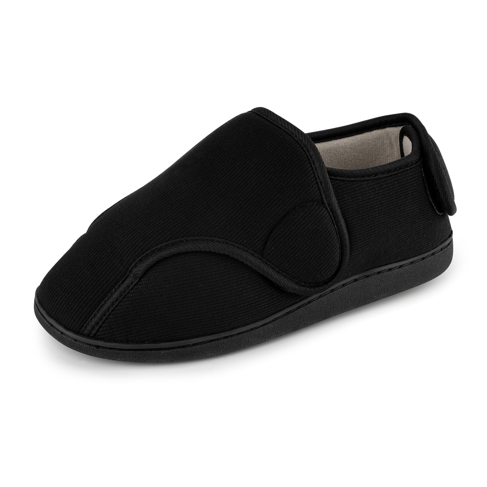 Men's Wide Width Slippers House Shoes for Swollen Feet Edema Arthritis Elderly - Thumbnail 2