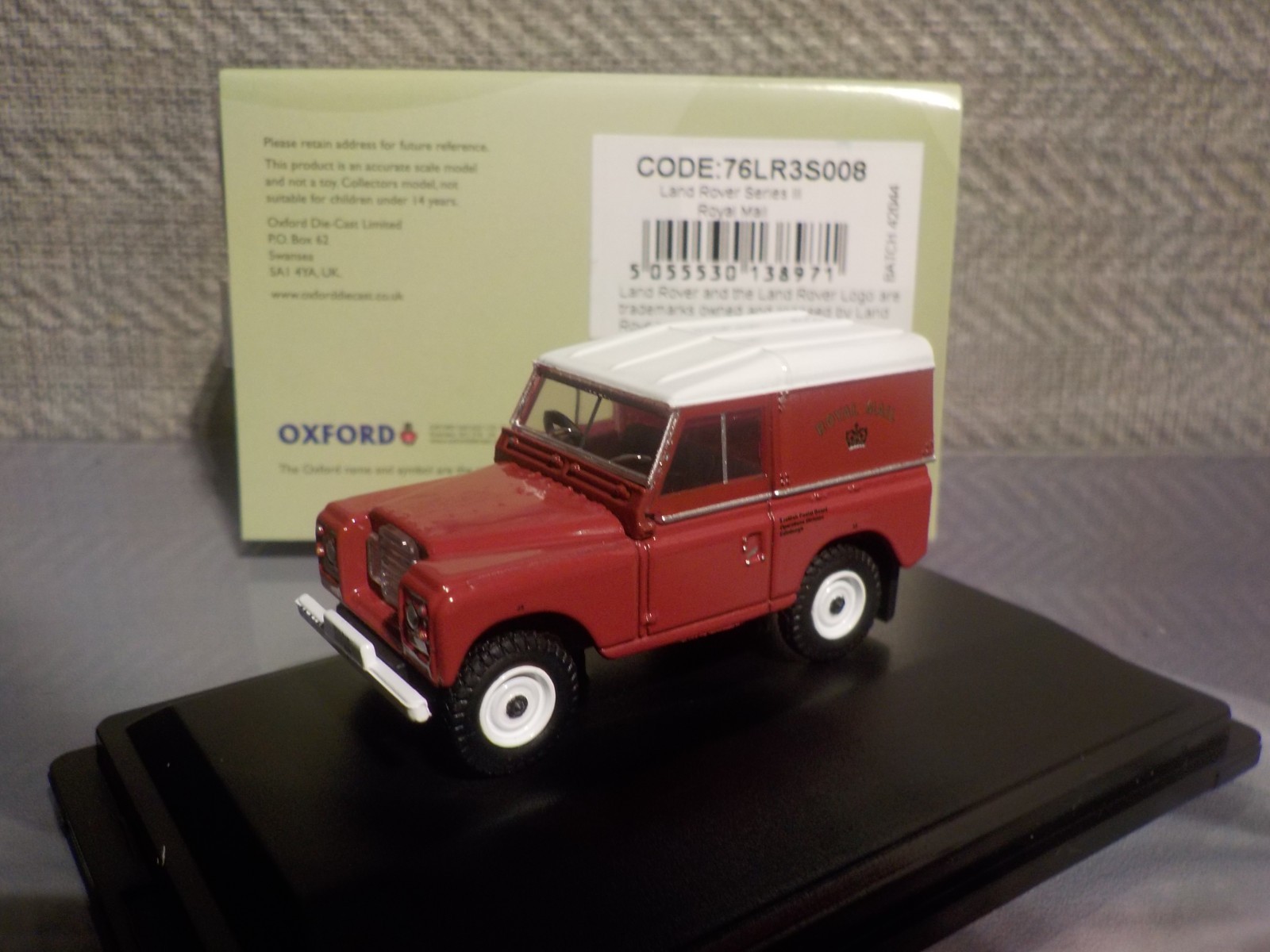 Land Rover - Series 3 - Royal Mail -   Oxford Diecast 1/76  76LR3S008