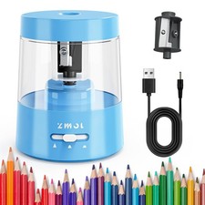 Colored Pencil Electric Sharpener, Auto Stop, Plug-in Small Electric Sharpener