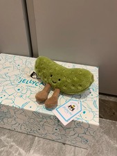 Jellycat Amuseables Green Sour Pickle Plush - Cute Soft Collectible Toy  NWT