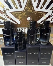 4 Dior Sauvage Mini Travel Set, Elixir , EDT , Eau Fort , EDP - New In Box