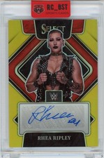RHEA RIPLEY Auto - Gold Prizm #/10 Signatures 2022 Panini Select #SG-RRP