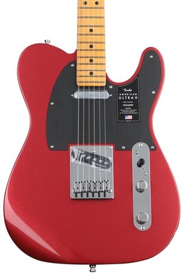 Fender American Ultra II Telecaster Electric Guitar - Sinister Red with Maple