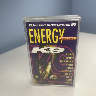 ENERGY RUSH K9 20 MASSIVE DANCE HITS NEW TAPE 1995 UK