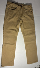U.S. Polo Assn. Boys Beige Khaki Pants Twill Stretch Pockets Regular Fit