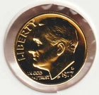 24k Gold Plate Rare Old US 1977 Liberty Roosevelt Dime Collector Collection Coin