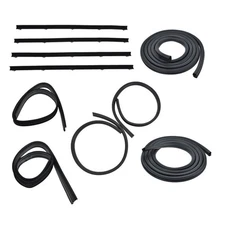 Door & Window Run Channel Weatherstrip Seals Set Kit for Dodge D/W Pickup Truck
