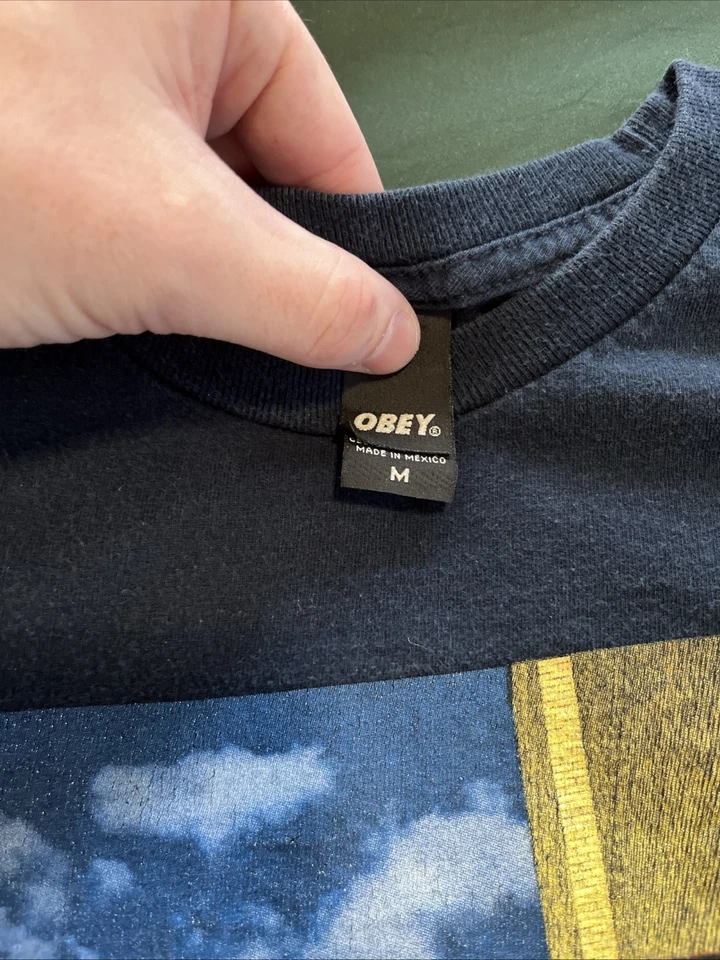 Obey Diamond Supply North Face Nike Polo Lot Of 9 T-Shirts - Image 3 of 4