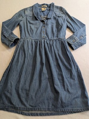 Levi s Dress Icons Reinvented Women s Blue Denim 3/4 Sleeve Shirt Small Chambray