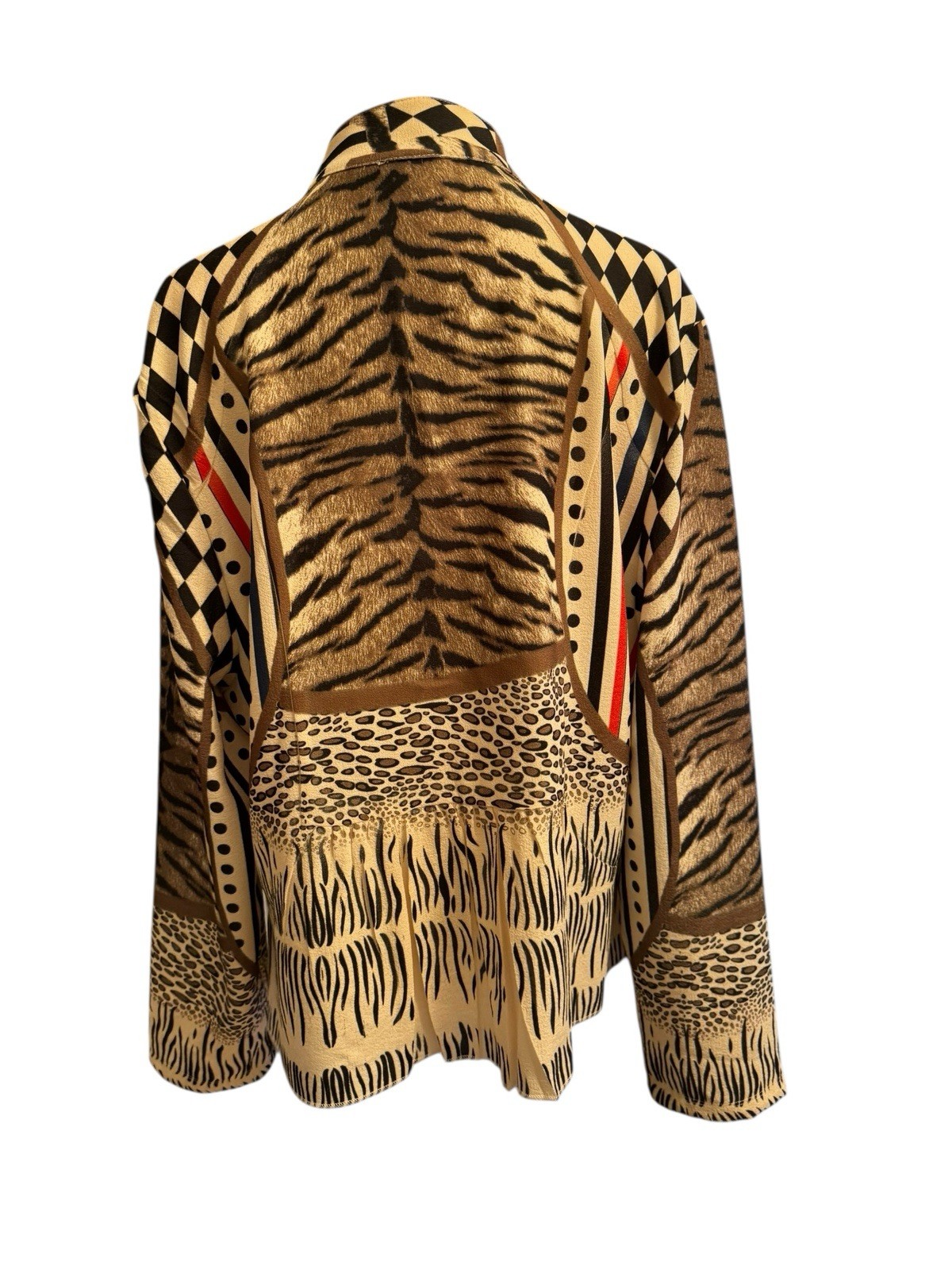 Women’s Patchwork Print Jacket | Button Front | B… - image 5