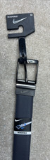 Nike Men's Pebble Feather Edge Reversible Belt Dark Grey/Black Size 32 New.