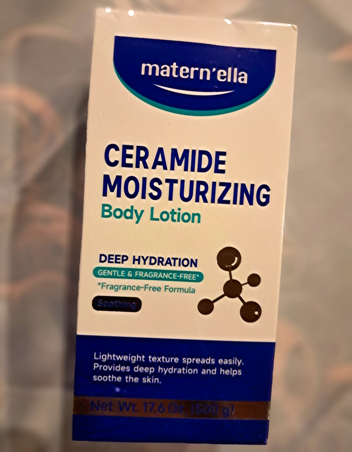 matern'ella Ceramide Body Lotion Fragrance-Free Deep Hydration 17.6 oz