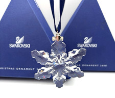 2008 Swarovski Snowflake Star Christmas Tree Ornament Limited Edition 3  w/ Box