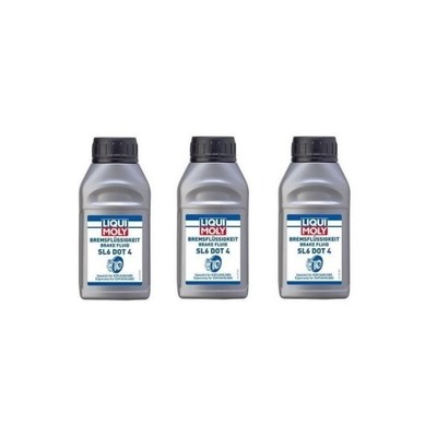 3x Liqui Moly Bremsflüssigkeit SL6 DOT 4 - 250 ml - Art. Nr. 21166