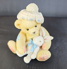 Cherished Teddies Junior Bear w Bunny 1998 Enesco 879877 Figurine