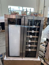 Yeego 24" Dual Zone Wine and Beverage Refrigerator Hold 60 Cans and 20 Bottles