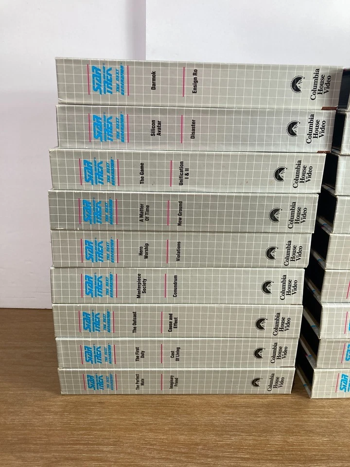 Star Trek: The Next Generation Collector's Ed Lot of 28 VHS 56 Eps Seasons 5-7 - Image 2 of 4