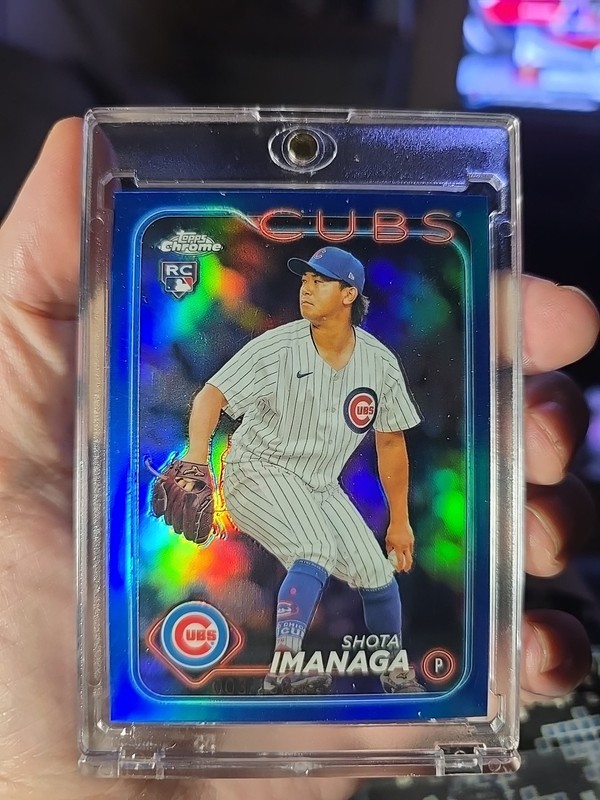 2024 Topps Chrome - Shota Imanaga #121 Blue Refractor 003/150 (RC)