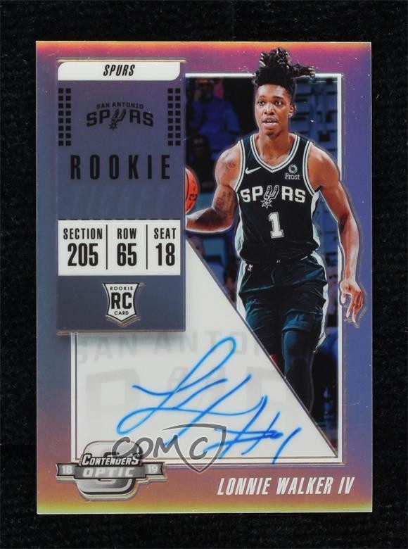 2018-19 Panini Contenders Optic Lonnie Walker IV #118 Rookie Auto RC 0y3l