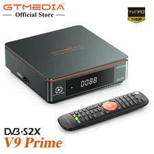 GTMEDIA V9 Prime HD FTA Sat Receiver DVB-S/S2/S2X Satellite H.265 DVR US