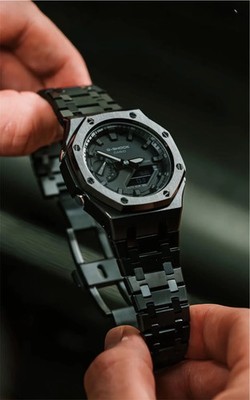 Casio AK G Shock ga 2100 - 1aer Full Steel Silver