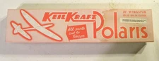 POLARIS, Hand Launched Glider, 20" Wingspan, All Balsa, open box - complete