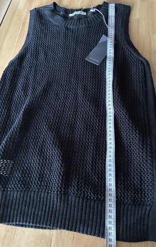 COUNTRY ROAD Lightweight Knit Tank Black Size M New With Tags - Picture 7 of 8