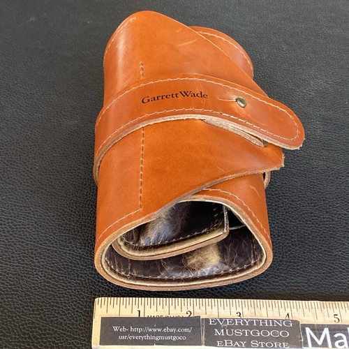 GARRETT WADE LEATHER Folding Pocket Knife EDC Roll Up Holder Case Sheath Holster