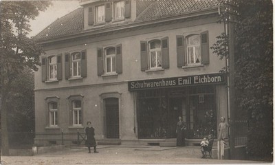 Immigrath Langenfeld Rhineland Shoe Store Emil Eichborn Busy Dated 1919
