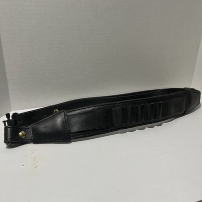 Saddle Mate Leather Rifle Sling Gun Strap Shooting Adjustable Swivels Clip USA