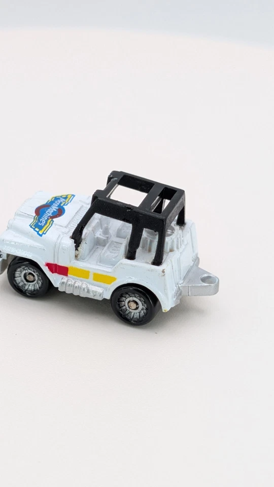 Vintage 1986 Galoob Micro Machines Mail-In Sweepstakes Logo White Jeep RARE - Image 2 of 4