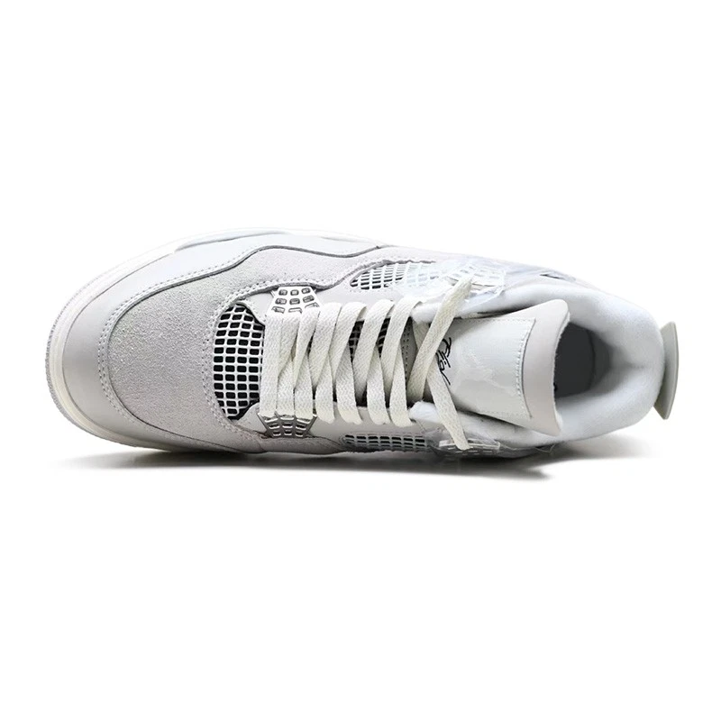 Neu Sportschuhen AJ4 Grau Silber Retro-Basketballschuhen Boardschuhen EUR 36-46 - Bild 3 von 4