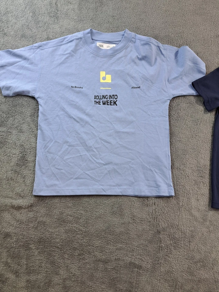 Bundle of 2 Kids Boys T-Shirt Size 8-9 Years Crew Neck Short Sleeve Pullover - Image 2 of 4