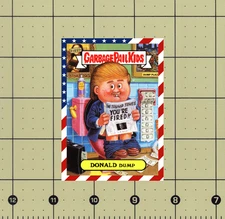 CUSTOM/REPLICA DONALD DUMP STICKER! PRESIDENT DONALD TRUMP USA garbage pail kids