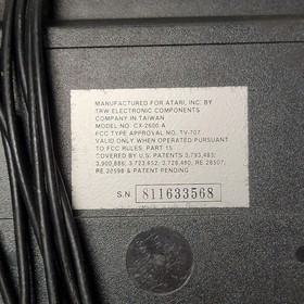 Atari 2600 Woodgrain 4-Switch Console &ndash; Untested for Parts or Repair