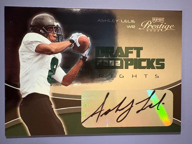 Ashley Lelie Playoff Prestige Draft Picks #DP16 Draft Picks-Autograph