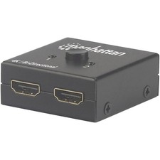 Manhattan 207850 Digital A/V Cable splitter 2 ports 4096 x 2160 p Black