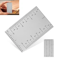 3'' Pocket Rule Tool, Durable Stainless Square Edged Precision Ruler, Versati...