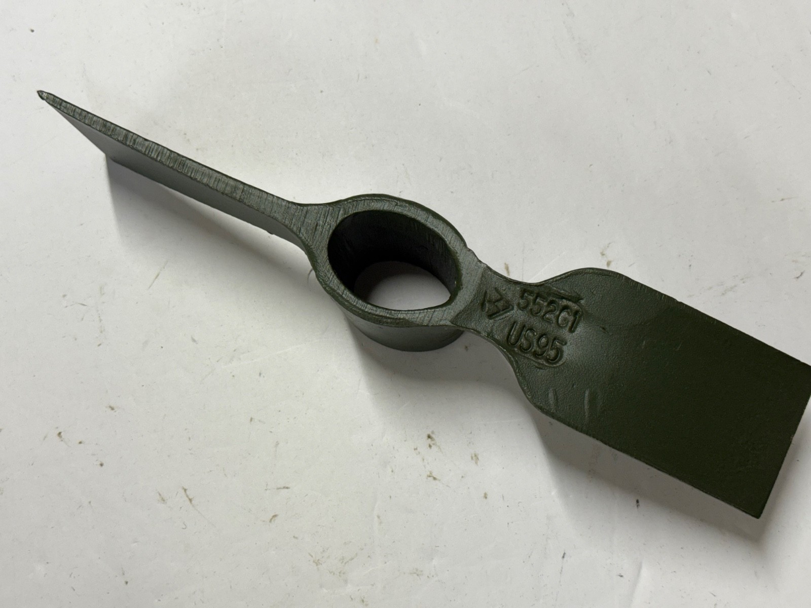 NEW USGI Military Steel Mattock Pick Axe w/ Woodland Carrier Pouch