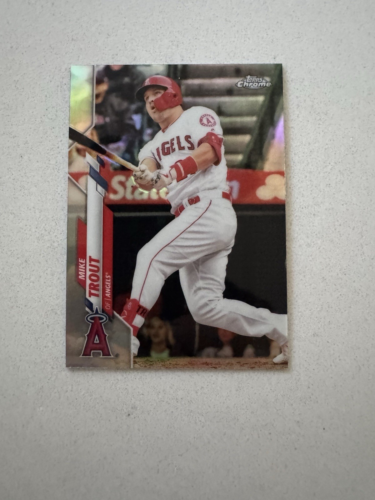 Mike Trout 2020 Topps Chrome #1 Refractor Los Angeles Angels
