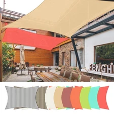 19x13Ft / 23x20Ft / 23x22FT 97% UV Block Rectangle Sun Shade Sail Canopy Patio