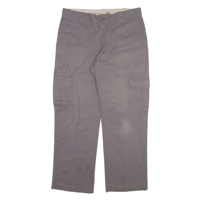 DICKIES Cargo Herren Hose Grau Regular Gerade W34 L28